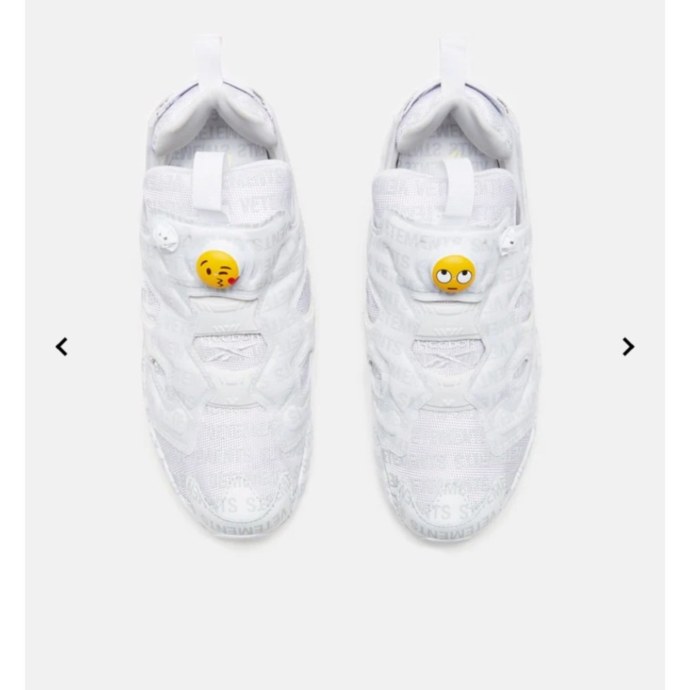 Reebok Fury Vetements Emoji White - Picture 1 of 8